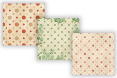 Happy Dots Vintage Digital Paper, Seamless Polka Dot Pattern Product Image 4
