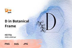 Botanical Frame Monogram Product Image 1