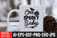 One Spooky Baby SVG Cut File , Halloween SVG Cut File Product Image 4