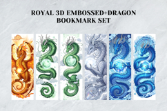 Royal 3D Embossed Dragon Bookmark Set,Mythical Gold Foil Product Image 4