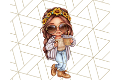 Sassy Mom Coffee PNG Clipart, Messy Bun Mom Life PNGs Product Image 4