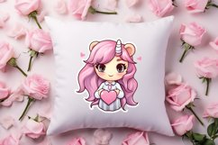 Unicorn Valentine Clipart Sublimation, Christmas Clipart Product Image 4