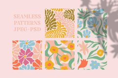 Flower Power. Seamless patterns Product Image 3