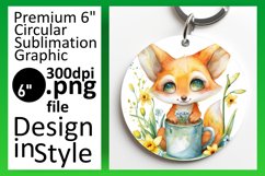 Sweet Animal Round Design Sublimation PNG Product Image 1