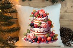 Christmas Cake Clipart, Christmas Cake Clipart Product Image 4