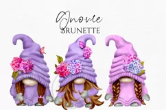 Best Friends Gnomes Lilac Butterflies| Gnome Clipart PN Product Image 6