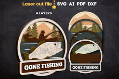 Fishing Bundle SVG laser cut files for Glowforge Product Image 4