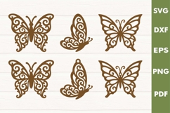 Hanging Home Decoration |Butterflies Laser cut SVG, Cricut Product Image 2