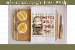 Dash Of Magic Christmas Kitchen Towel Sublimation PNG Product Image 2