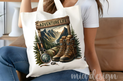 Adventure Life PNG, Mountain Hiking &amp; Camping Sublimation Product Image 4