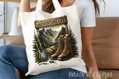 Adventure Life PNG, Mountain Hiking & Camping Sublimation Product Image 4