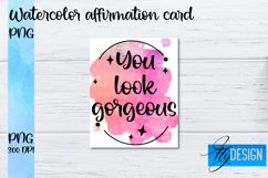 Affirmation cards PNG Bundle | Positive Affirmation Quotes Product Image 12