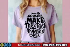 Cousins make the best friends SVG, Best Friends SVG Product Image 2