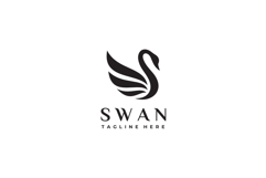 Swan Gold Logo Vector Illustration Product Image 4
