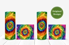 Tie Dye Tumbler Sublimation, Watercolor Tumbler Wrap Designs Product Image 4