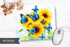 Golden Sunflower Art Mouse Pad PNG Design Product Image 1