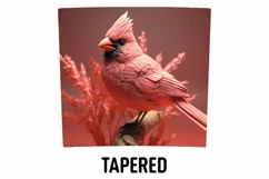 3D Cardinal Bird Tumbler Sublimation Wrap | 3D Tumbler Wrap Product Image 3