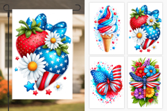 Patriotic Garden Flag Bundle. Patriotic Day Sublimation Product Image 5