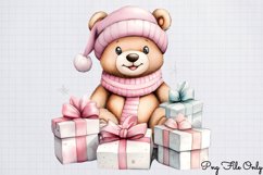 Pink Christmas Clipart PNG Product Image 1