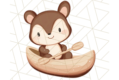 Camping Animals PNG, Forest Critters Campfire Clipart Product Image 4