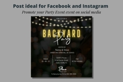 Backyard Party Invitation Template, BBQ Party Invitation Product Image 4