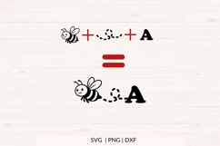 Bee Alphabet Bundle - SVG, PNG, DXF Product Image 4