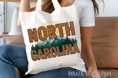 North Carolina State PNG, Blue Ridge Mountains Sublimation Product Image 4