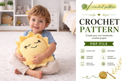 Sunshine and Rainbow Crochet Pillow Pattern PDF Product Image 3