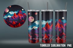 3D Tumbler Wrap | 3D paper collage 20 OZ Tumbler Sublimation Product Image 4