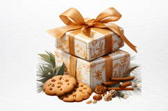 Watercolor Christmas Cookie Clipart PNG Product Image 4