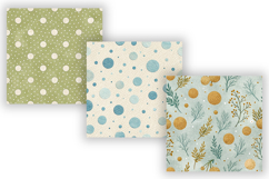 Happy Dots Digital Paper Pack, Seamless Polka Dot Pattern Product Image 4