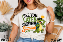 Alligator See You Later School’s out Summer PNG Product Image 4