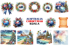 Australia Christmas Koala Watercolor Product Image 5