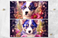 Dogs &amp; Fantasy Flowers | Mug Sublimation design bundle, JPG Product Image 4