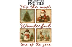 Wonderful Christmas png design for T-shirts Product Image 1