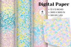 Rainbow glitter Background Wallpaper Sparkles Digital Paper Product Image 1