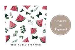 Watercolor Watermelon Tumbler, Fruits Tumbler Template Product Image 4