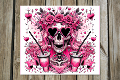 Skulls and coffee | 4 Halloween Skinny tumbler designs PL Product Image 4