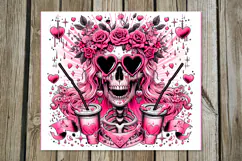 Skulls and coffee | 4 Halloween Skinny tumbler designs PL Product Image 4