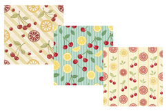 Cherry Lemonade Seamless Pattern, Digital Paper Product Image 4