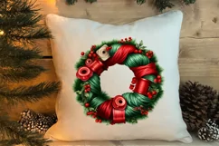 Festive Christmas Sewing Clipart , Christmas PNG Product Image 4