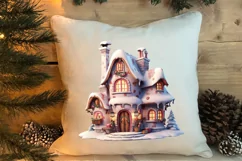 Fairy Christmas House Sublimation Clipart, Fairy Christmas Product Image 4
