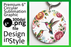 Playful Circle Design Car Coaster PNG , Birds Product Image 1