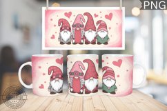 Valentine&#039;s Day Mug Wrap Design-Valentine Gnome Sublimation Product Image 1