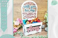 Will you be my Matron of honor Crate laser cut file Product Image 1