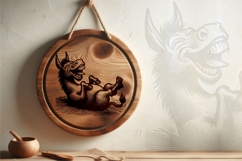 Funny Donkey Woodcut Vector Illustration Bundle 4 Designs Product Image 4