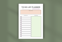 Cute To-Do List Planner Template | Printable Daily Organizer Product Image 4