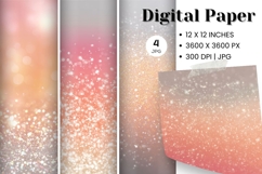 Orange glitter Background Wallpaper Sparkles Digital Paper59 Product Image 1