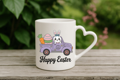 Happy Easter Bunny eggs Truck PNG Sublimation | Happy Easter Product Image 4