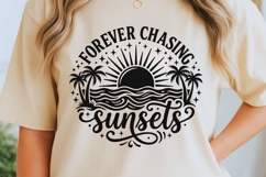 Forever Chasing Sunsets Svg, Summer Vibes Svg, Beach Svg. Product Image 5